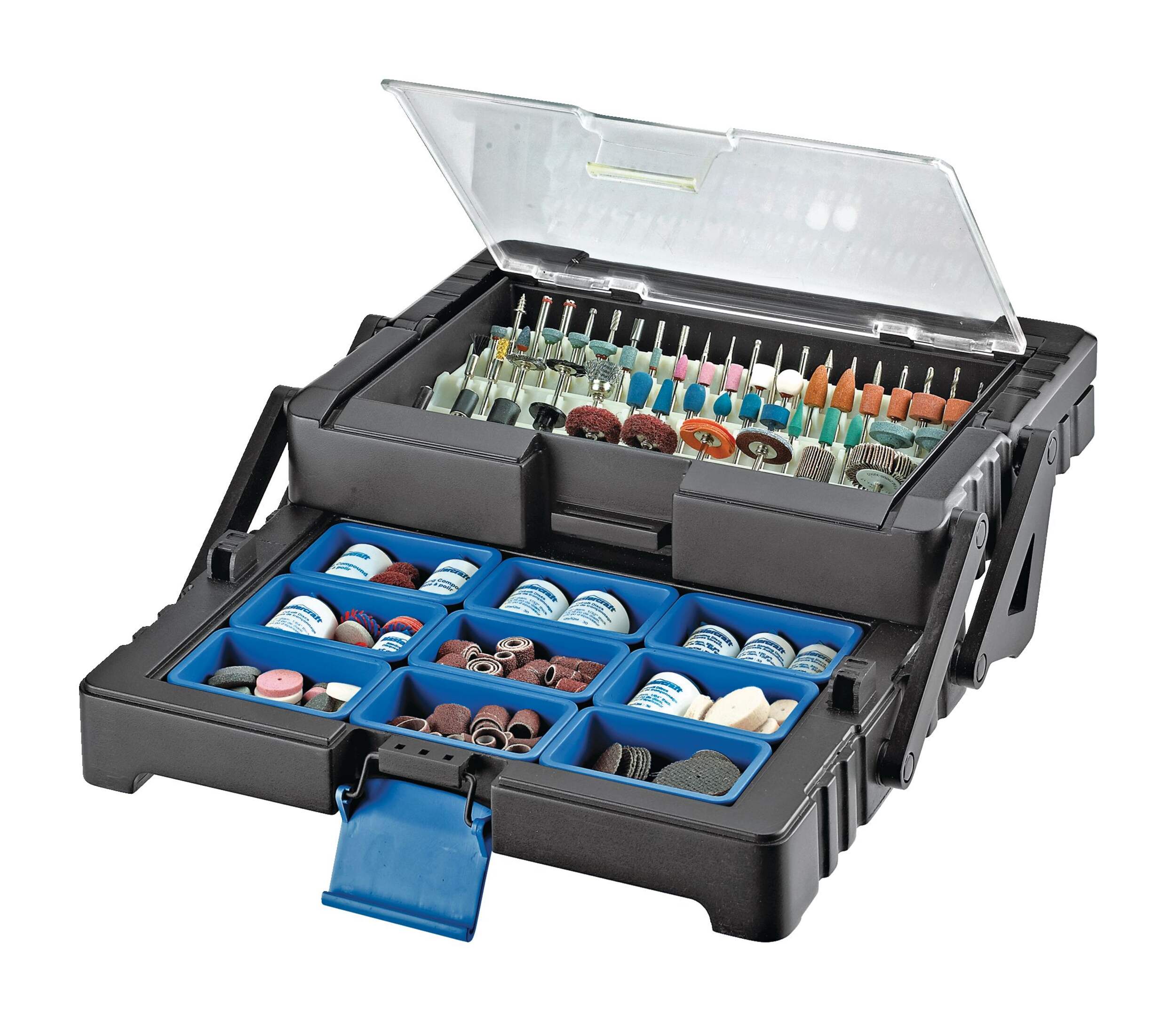 Mastercraft Assorted Rotary Tool Accessory Bit Set with Storage Case ...