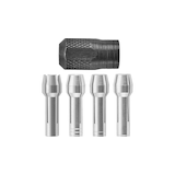 Dremel 4485 Quick-Change Collet Nut Kit For Rotary Tool, Assorted Sizes, 5-pc Front_Flat