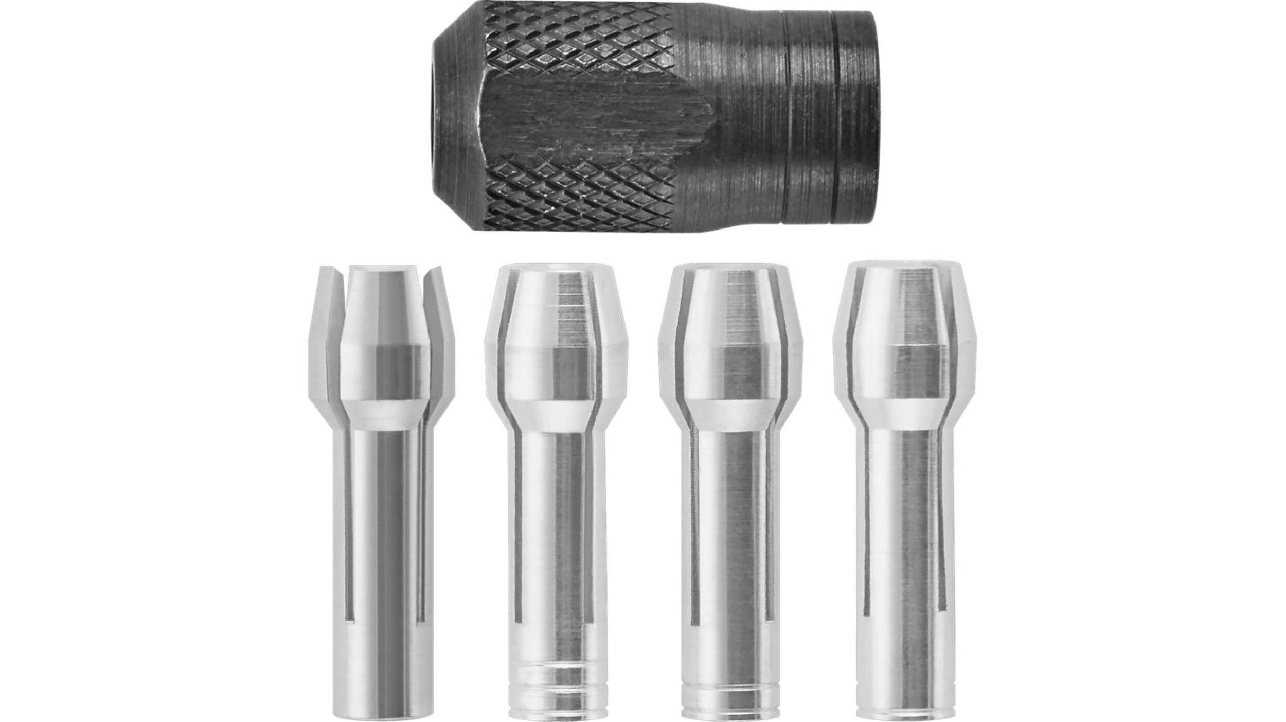 Dremel 4485 Quick-Change Collet Nut Kit For Rotary Tool, Assorted Sizes, 5-pc Front_Flat