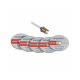 DREMEL EZ406 EZ Lock Cut-Off Wheel Starter Kit with Mandrel For Rotary Tool, 1-1/2-in, 5-pc Front_Elevated