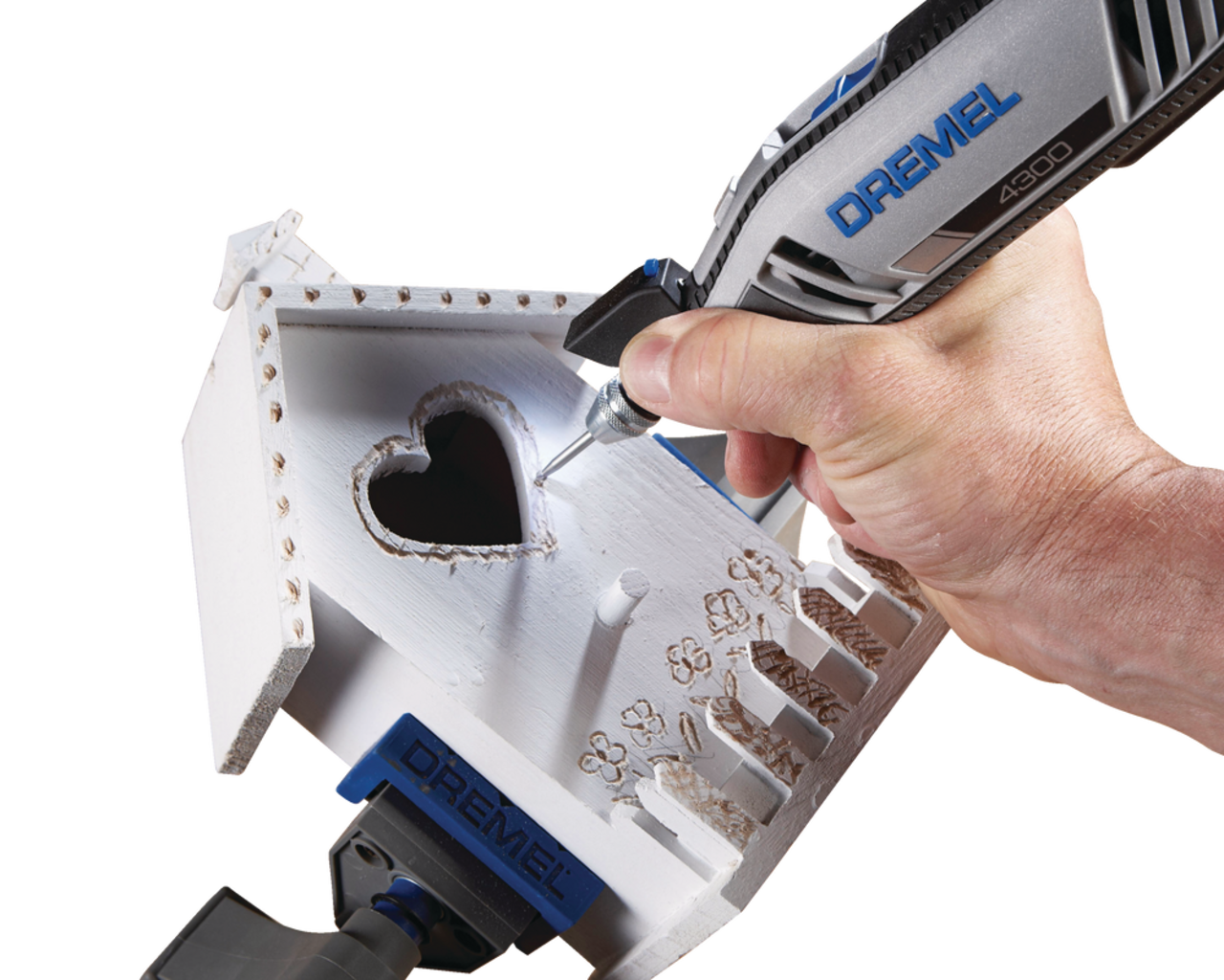 Dremel 4300-5/40 High Performance Rotary Tool Kit with LED Light- 5  Attachments & 40 Accessories- Engraver, Sander