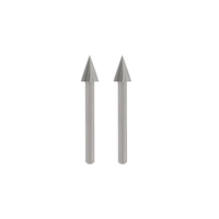 Dremel 125 Arrow-Shaped Steel Carving/Engraving Bit For Rotary Tool, 1/4-in, 2-pk