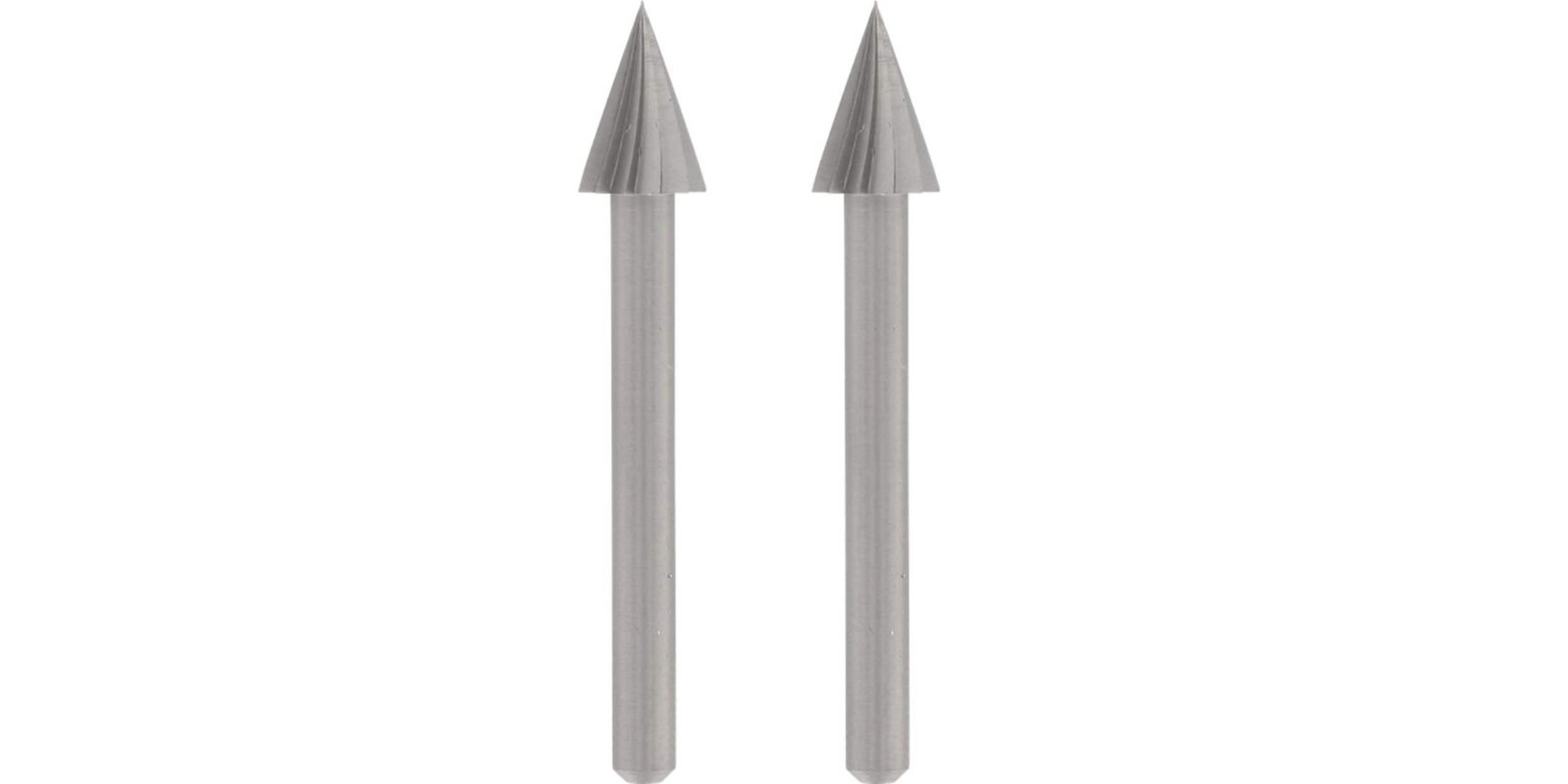 Dremel 125 Arrow-Shaped Steel Carving/Engraving Bit For Rotary Tool, 1/4-in, 2-pk Front_Flat