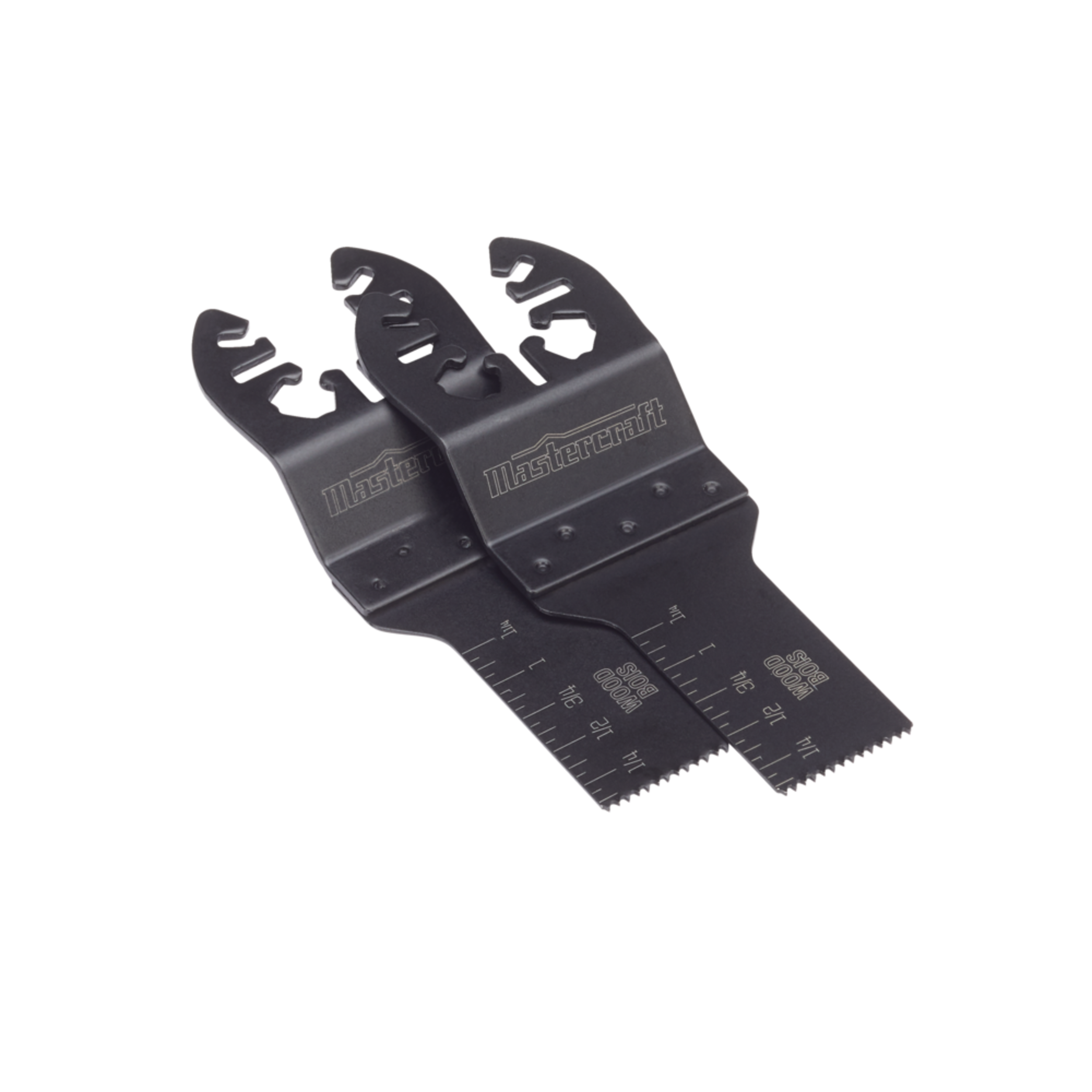 Mastercraft Oscillating Universal Fit Multi-Tool Wood Flush Cut Saw Blades, 3/4-in, 2-pk Front_Three_Fourths_Angled_Right