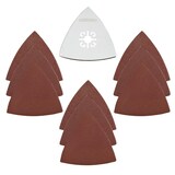 Mastercraft Oscillating Universal Fit, Multi-Tool Hook & Loop Sanding Pad with 3 Grit Size Sandpaper, 3-1/8-in, 10-pc Front_Flat