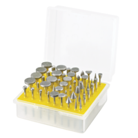 Mastercraft Multi-Purpose Diamond Coated Burr Bit Set with Storage Case For Rotary Tool, 50-pc