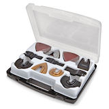 Mastercraft Oscillating Multi-Tool Universal Accessory Set For Cutting & Sanding, 100-pc Front_Three_Fourths_Angled_Left