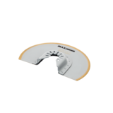 MAXIMUM Oscillating Multi-Tool Titanium Bi-Metal Semicircular Wood & Metal Flush Cut Blade, 4-in Front_Three_Fourths_Angled_Right