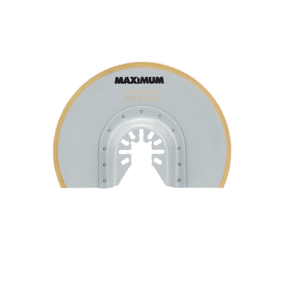 MAXIMUM Oscillating MultiTool Titanium BiMetal Semicircular Wood