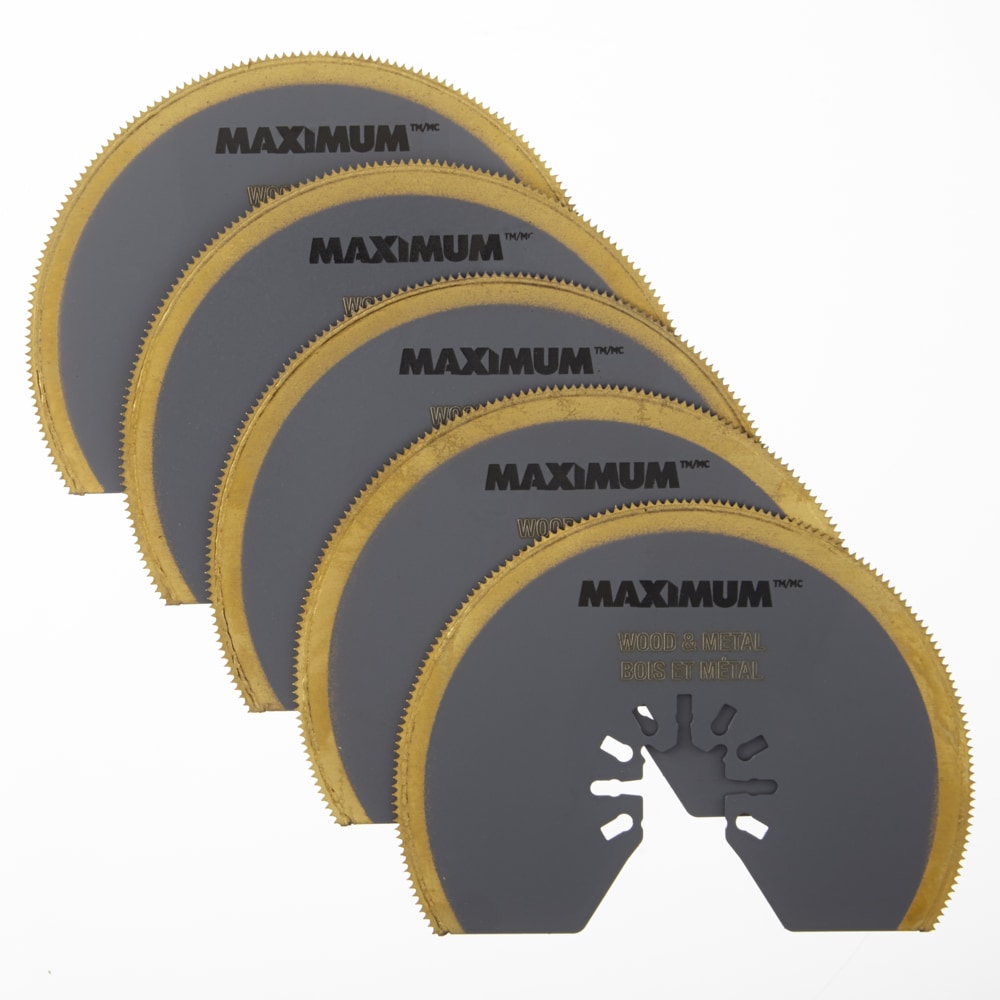 Lames oscillantes bimétalliques en titane MAXIMUM, polyvalentes, pour