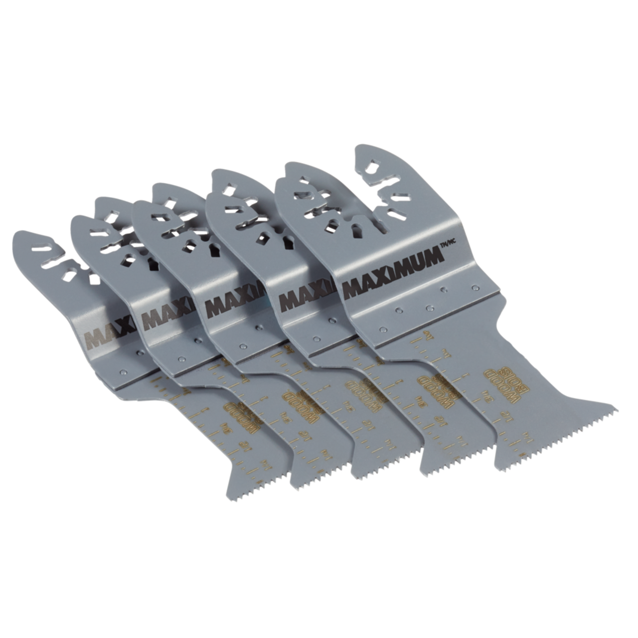 MAXIMUM Oscillating Multi Tool Universal Wood Flush Cut Blades 1 1 4 in 5 pk