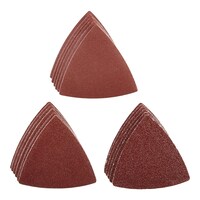 Mastercraft Oscillating Multi-Tool Hook & Loop Sandpaper Sheets, 80, 120 & 240 Grit, 18-pc