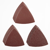 Mastercraft Oscillating Multi-Tool Hook & Loop Sandpaper Sheets, 80, 120 & 240 Grit, 18-pc