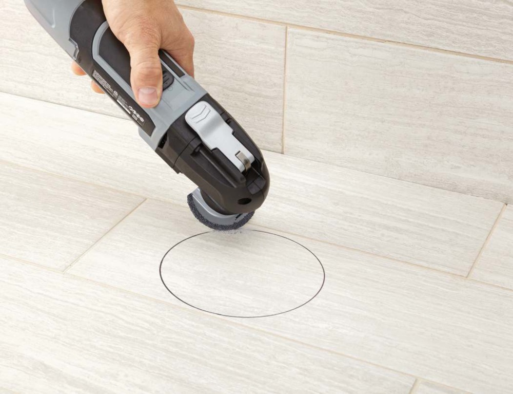 MAXIMUM Oscillating MultiTool Tile Set with Flush Cut Blade, Segment