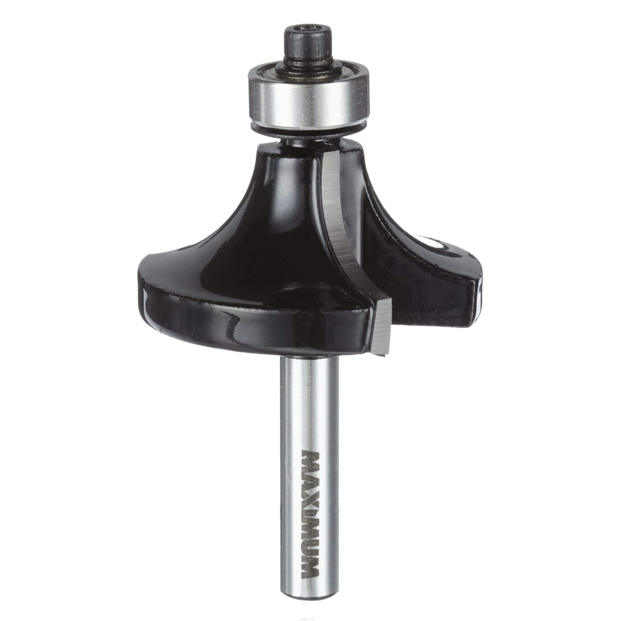 MAXIMUM Renegade Pro Carbide-Tipped Round Over Edge Router Bit, 1/2 x 1/4-in Shank Front_Angled_Right