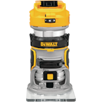 DEWALT DCW600B 20V MAX XR Variable Speed Brushless Cordless Compact Router, Tool Only Front_Flat