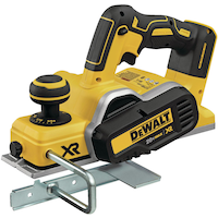 DEWALT DCP580B 20V MAX XR Lithium Ion Brushless Cordless Planer Tool, Tool Only, 3-1/4-in Front_Angled_Left