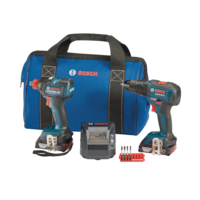 Perceuse-tournevis sans fil 18 V Bosch GXL18V-240B22 et tournevis à percussion Freak 2-en-1 avec embouts et douilles