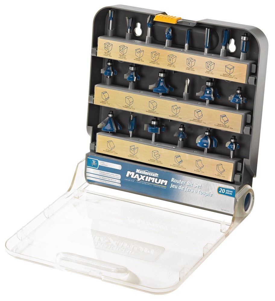 Mastercraft Router Bit Set, 22pcs Canadian Tire