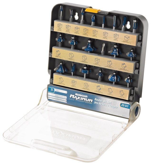Mastercraft Router Bit Set, 22pcs Canadian Tire