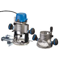Mastercraft 11A 2-HP Corded Combination Plunge & Fixed Base Router with Case Composite_or_Mixed