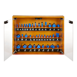 Mastercraft Assorted Carbide-Tipped Router Bit Set with Wood Storage Case, 1/4-in Shanks, 36-pc Front_Elevated