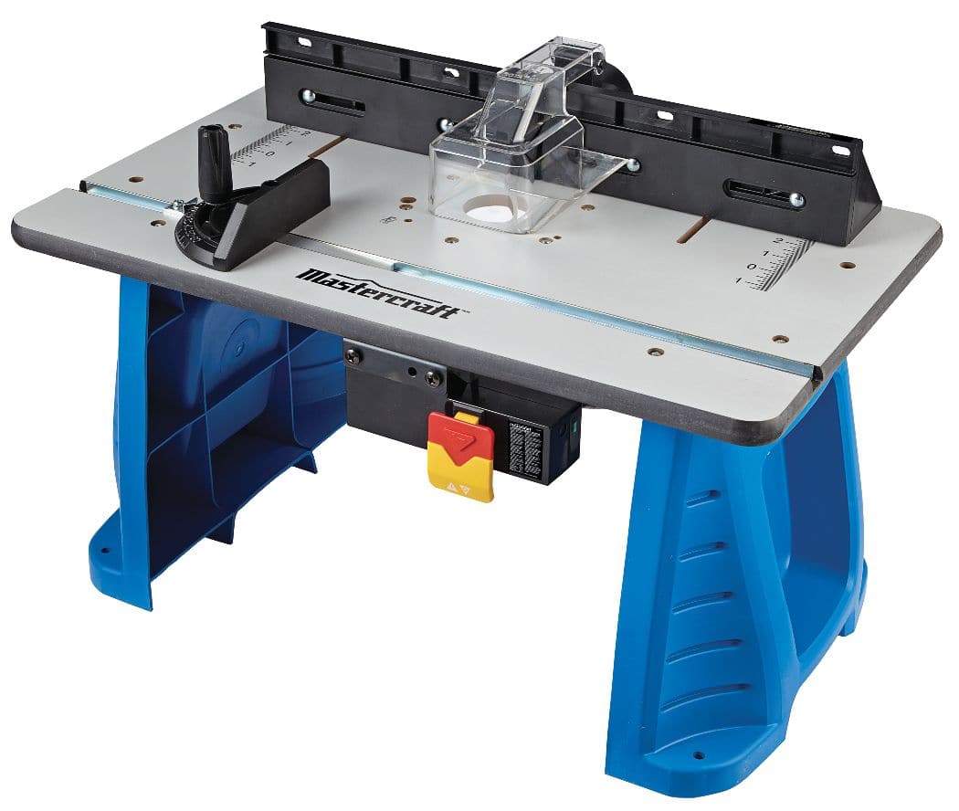 Mastercraft 9.5A 1 3 4 HP Corded Fixed Base Wood Router and Table Set Canadian Tire