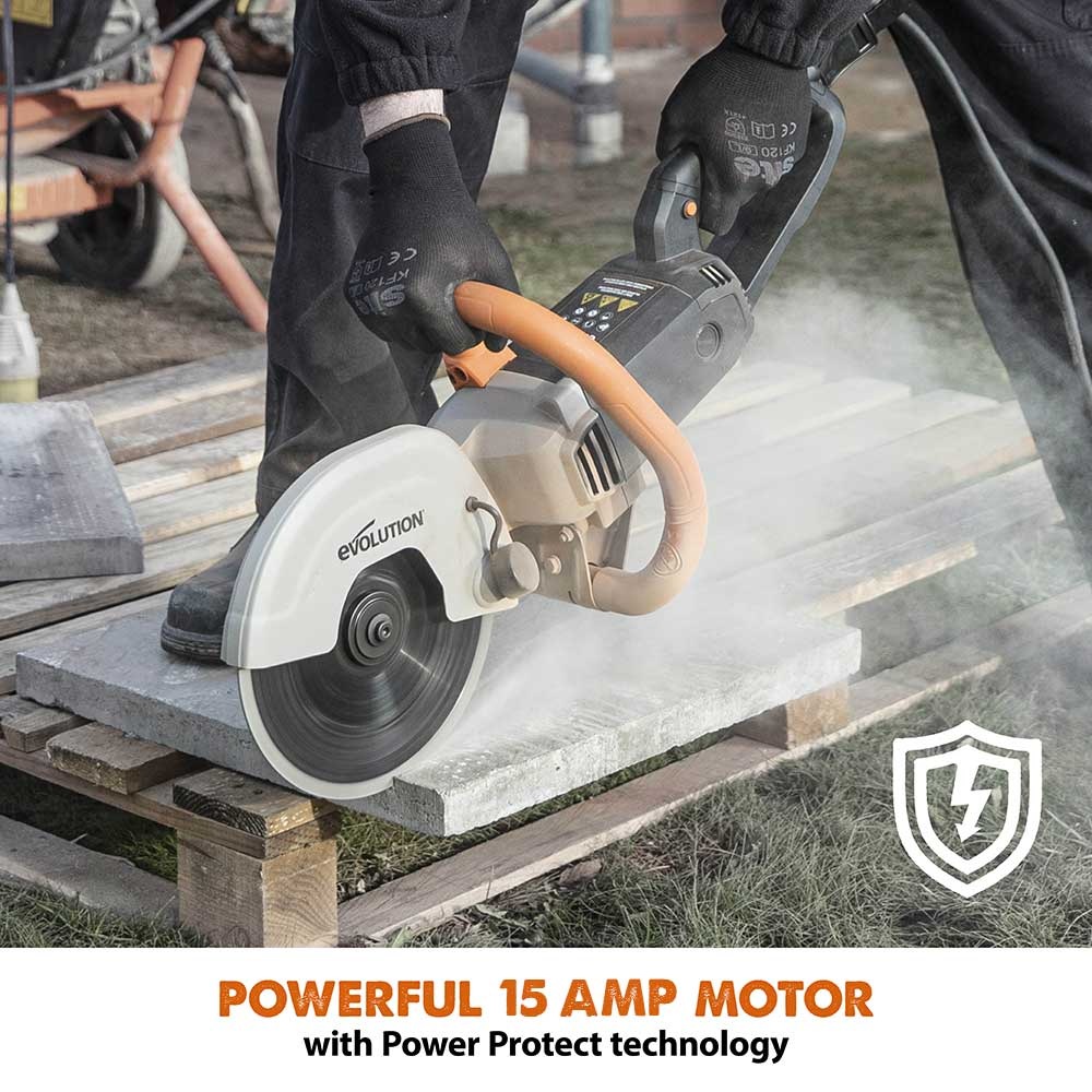 Evolution Concrete Saw with Diamond Blade, 9in Canadian Tire
