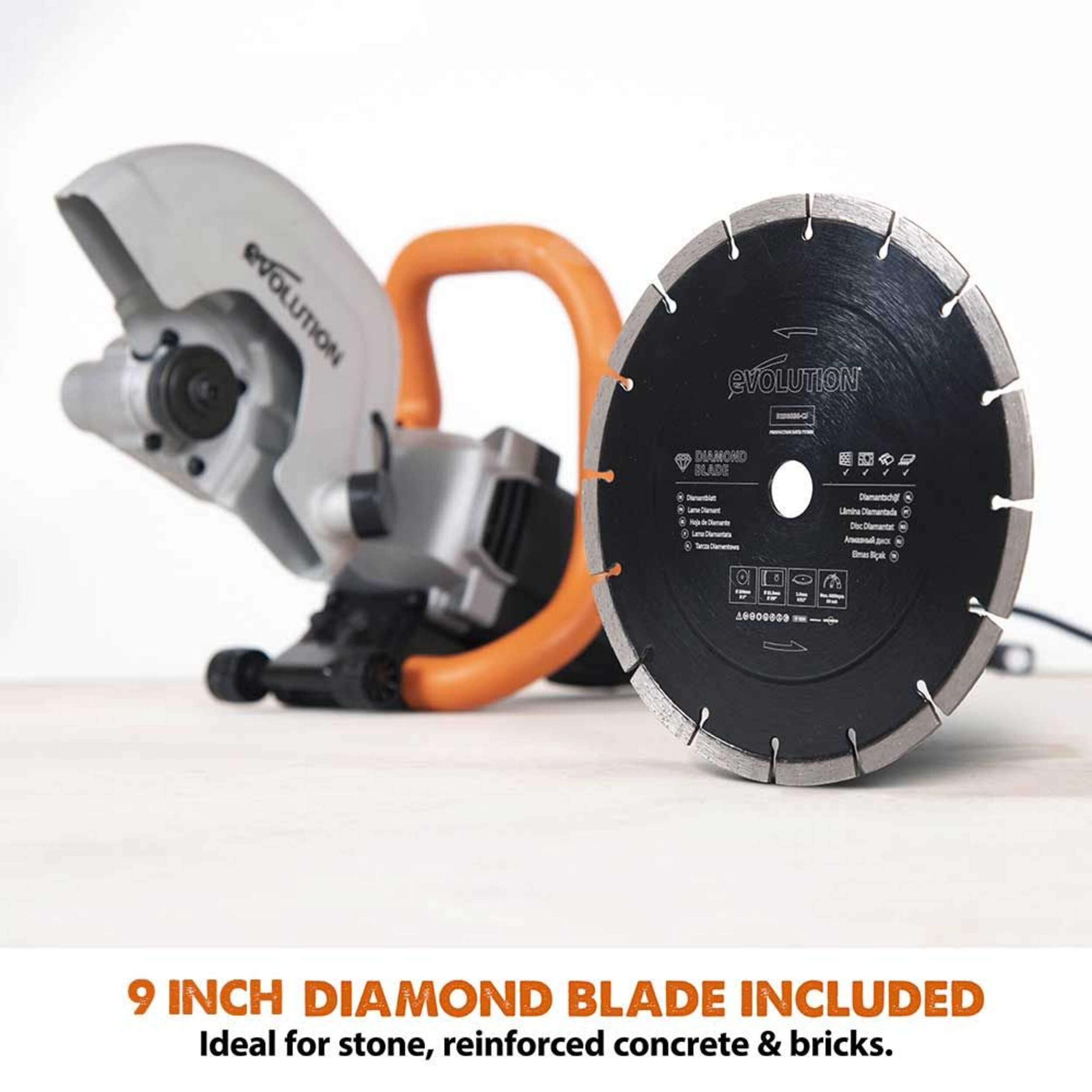 Evolution Concrete Saw with Diamond Blade, 9in Canadian Tire