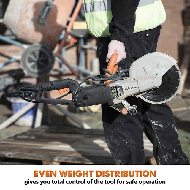 Evolution Concrete Saw with Diamond Blade, 9in Canadian Tire