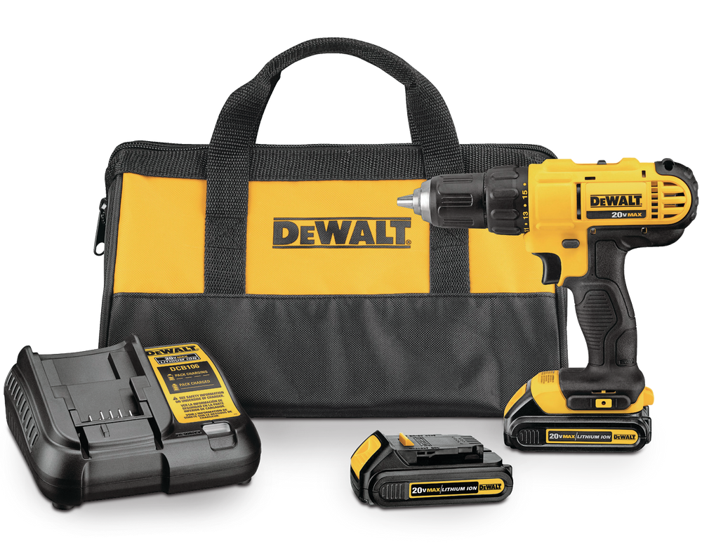 fangst underjordisk fire DEWALT DCD771C2 20V MAX Lithium-Ion Compact Cordless Drill/Driver with  Battery & Charger, 1/2-in | Canadian Tire