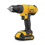 DEWALT DCD771C2 20V MAX Lithium-Ion Compact Cordless Drill/Driver with Battery & Charger, 1/2-in Front_Angled_Left