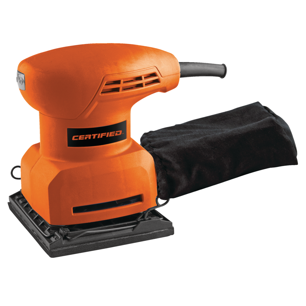 Certified 2218 2A Corded SingleSpeed Sheet Sander with Dust Bag & Sandpaper, 1/4in Canadian Tire