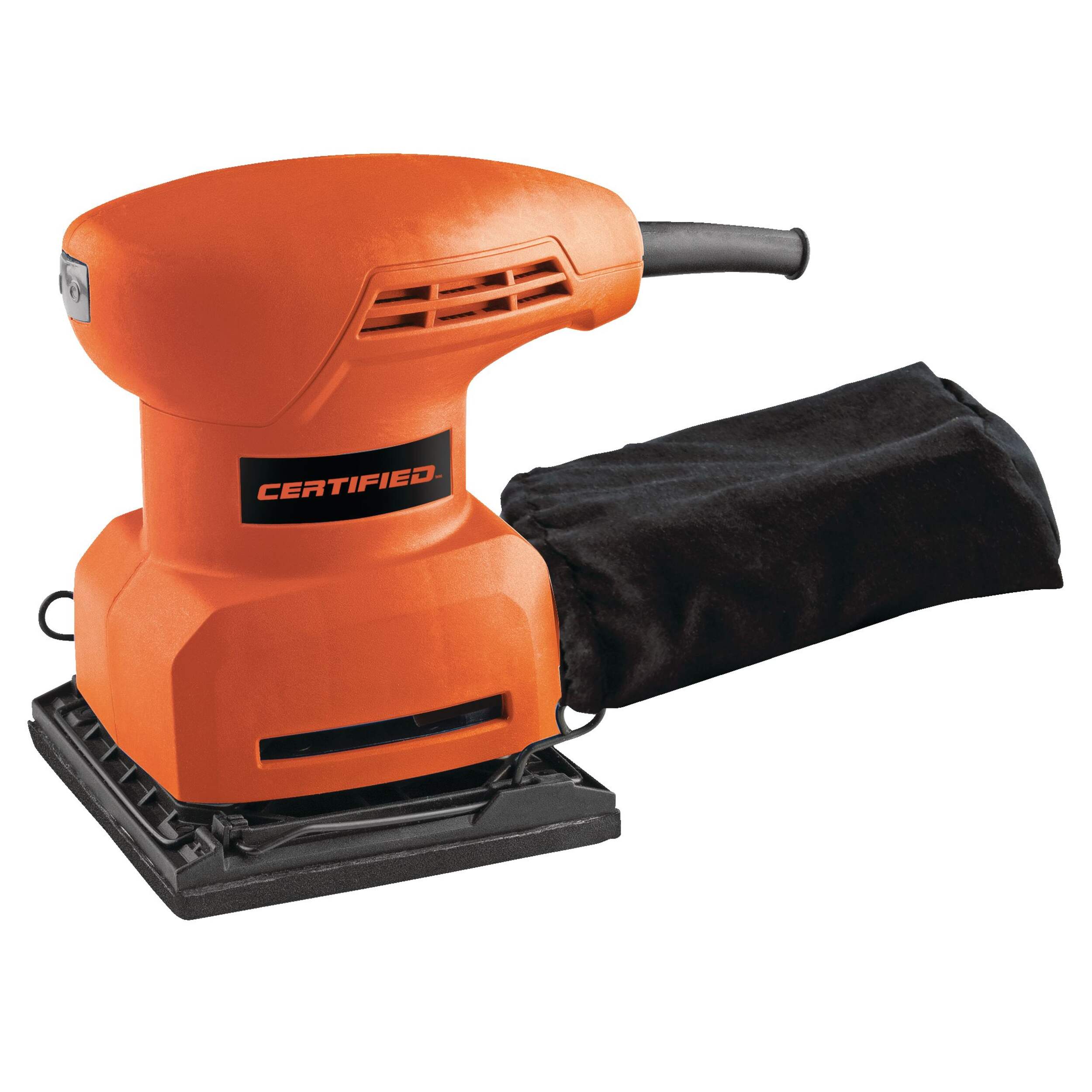 Certified 2218 2A Corded Single-Speed Sheet Sander with Dust Bag & Sandpaper, 1/4-in Front_Angled_Left