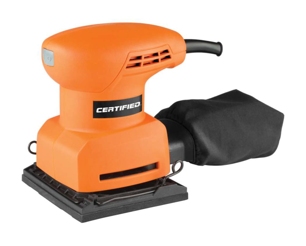 Certified 2218 2A Corded SingleSpeed Sheet Sander with Dust Bag & Sandpaper, 1/4in Canadian Tire