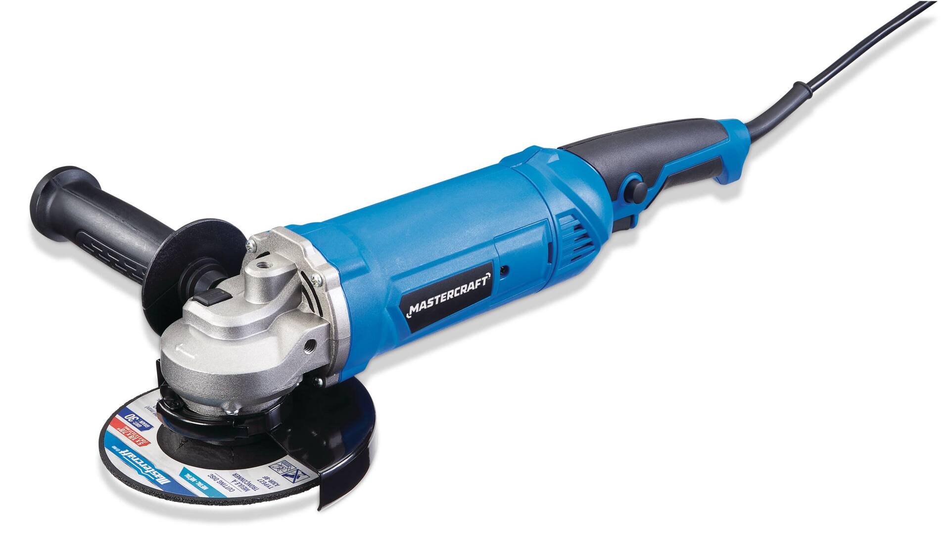 Mastercraft 9A Corded Single-Speed Angle Grinder with Bonus Cut