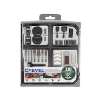 DREMEL 709-02 All-Purpose Bit & Accessory Kit with Storage Case For Rotary Tool, 110-pc Front_Flat