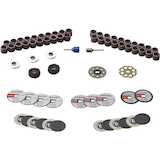 Dremel EZ725 All-Purpose Accessory Kit with Mandrels & Storage Case For Rotary Tool, 70-pc Composite_or_Mixed