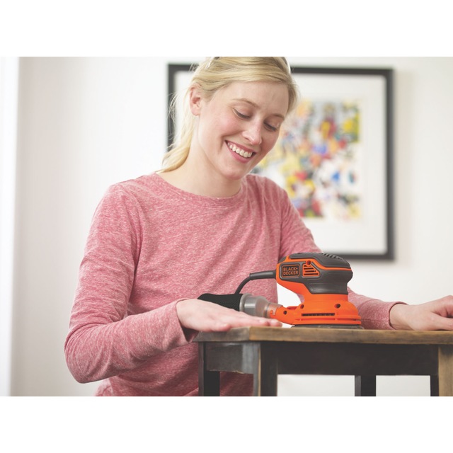 Black + Decker BDERO600 2.4A Corded Single Speed Random Orbital Sander