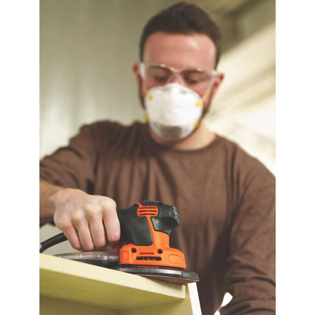 Black Decker BDEMS600 Mouse 1.2A Corded Single Speed Detail Sander with Dust Canister Canadian Tire