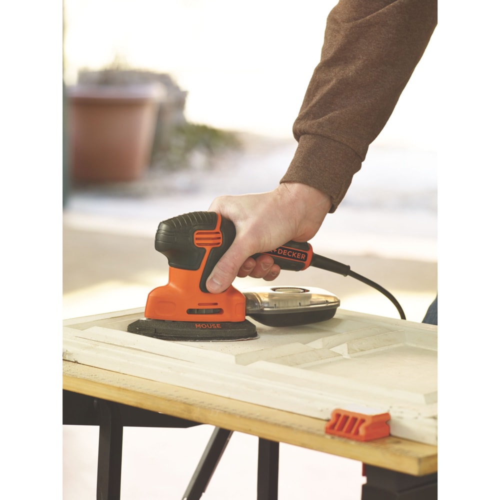 Black + Decker BDEMS600 Mouse 1.2A Corded Single Speed Detail Sander