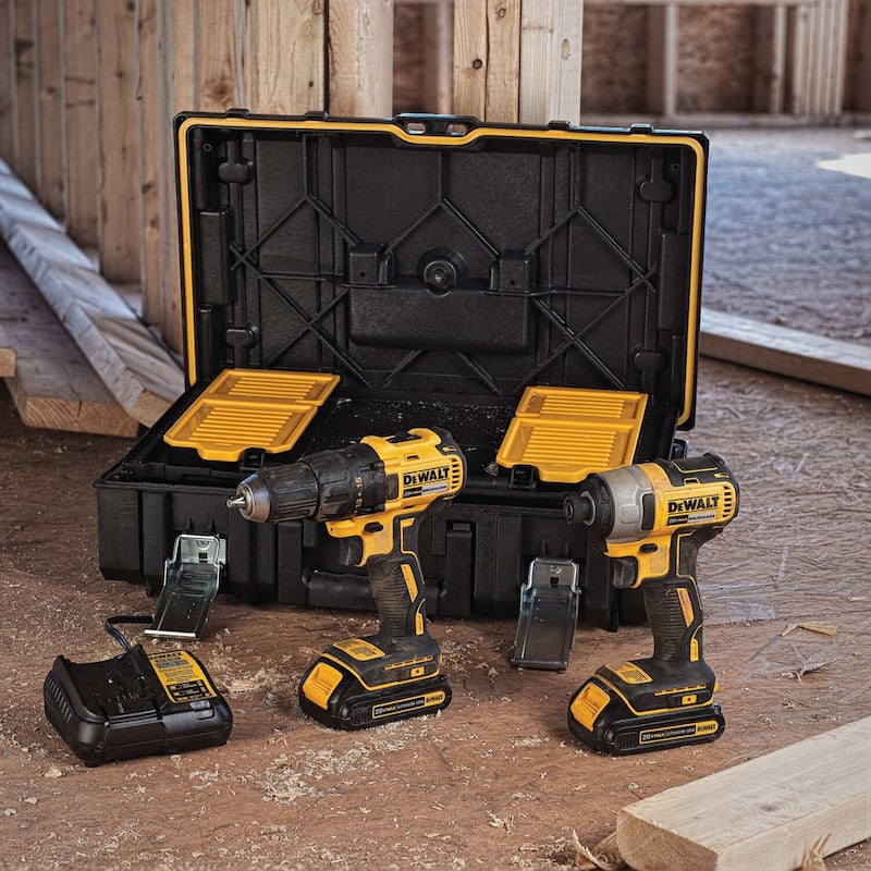 Dewalt Dck277c2 20v Max Brushless Cordless Compact Drilldriver And Impact Driver Combo Kit 5829