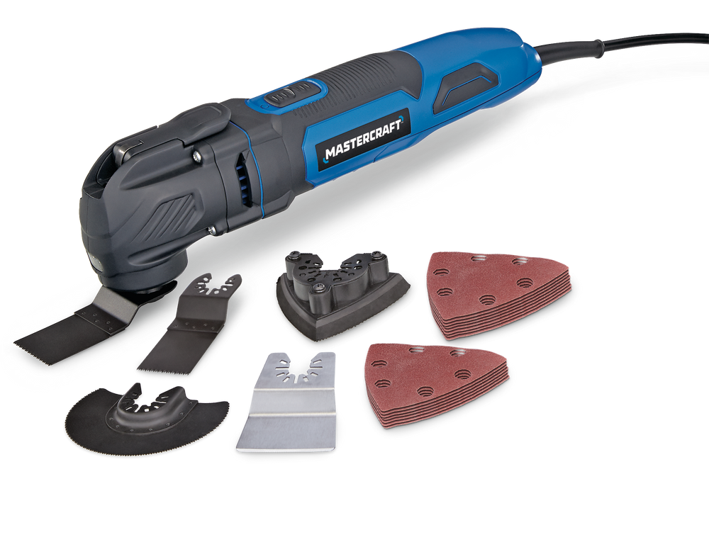 Mastercraft 2.5A Variable Speed Oscillating MultiTool with Accessory
