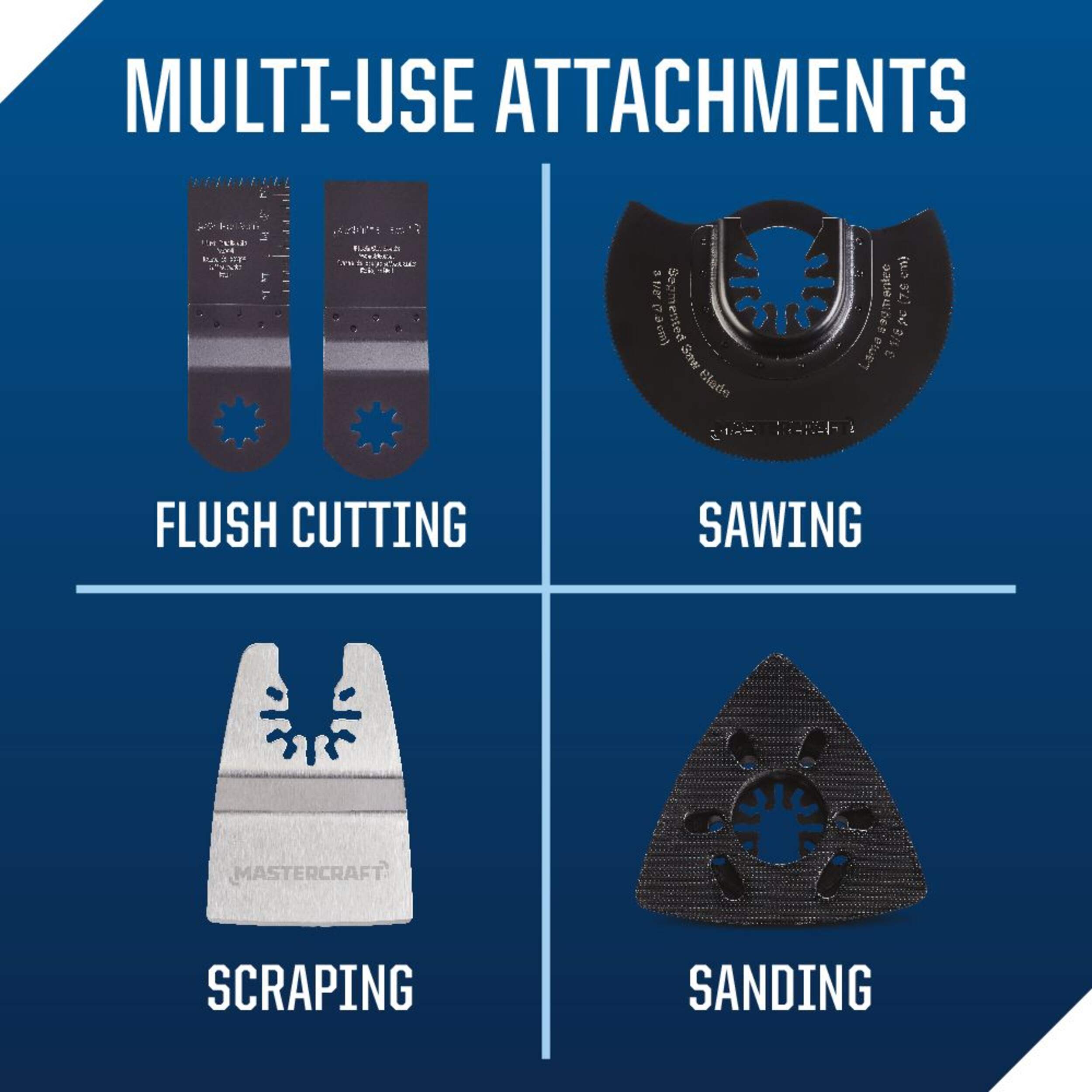 Mastercraft 2.5A Variable Speed Oscillating MultiTool with Accessory