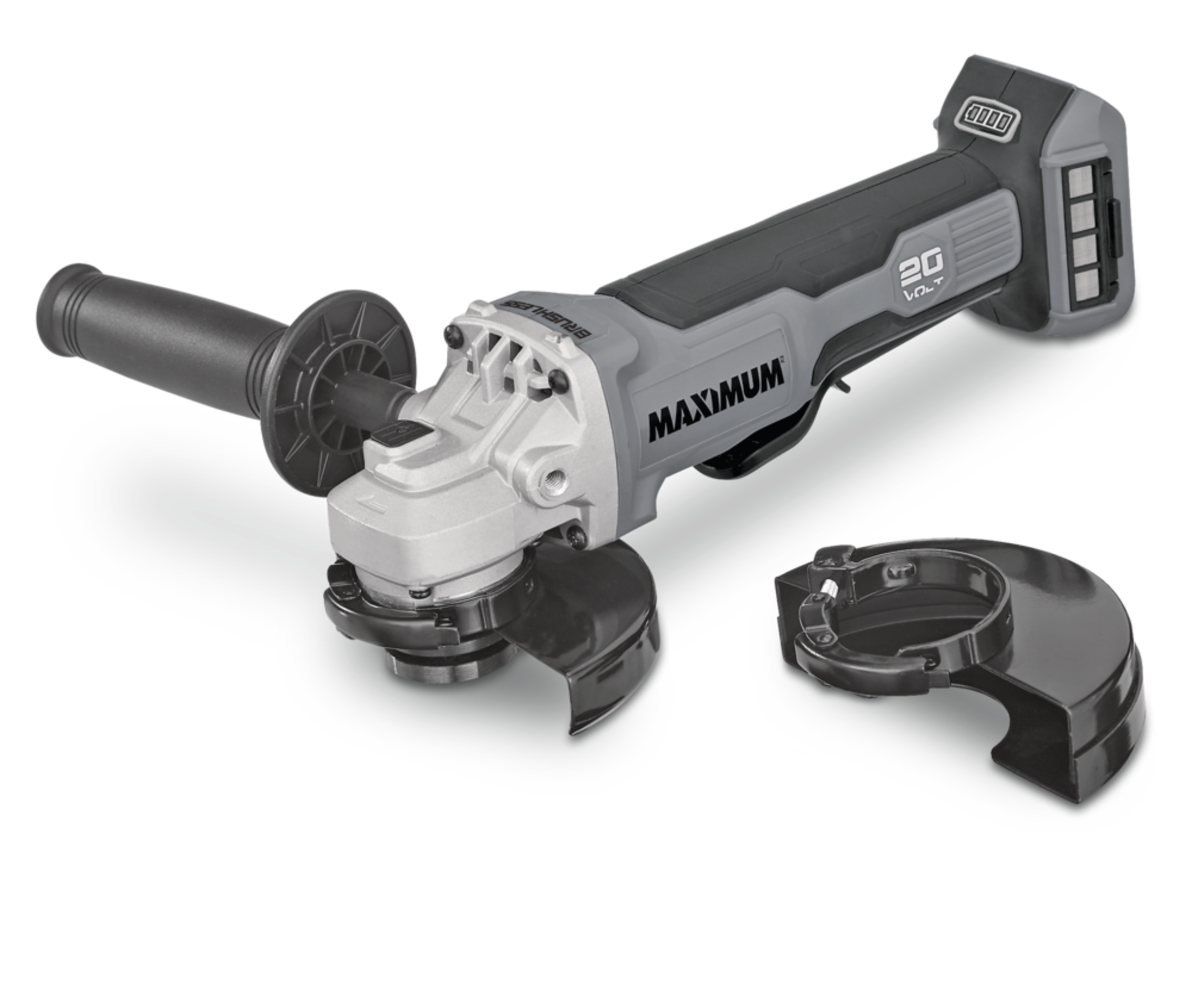 MAXIMUM 20V Max Brushless Cordless Angle Grinder/Cut-Off Tool with E-Brake, Tool Only, 4-1/2-in Front_Angled_Left