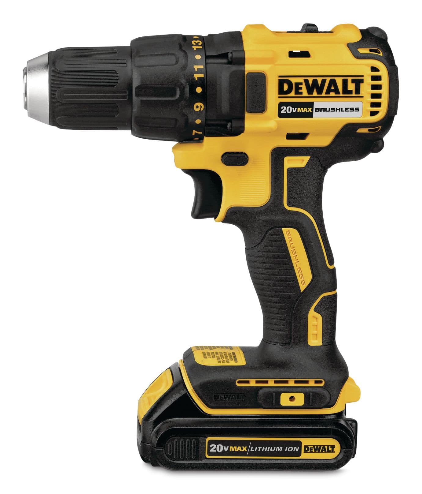 DEWALT DCD777C2 20V MAX Compact Brushless Cordless Drill with