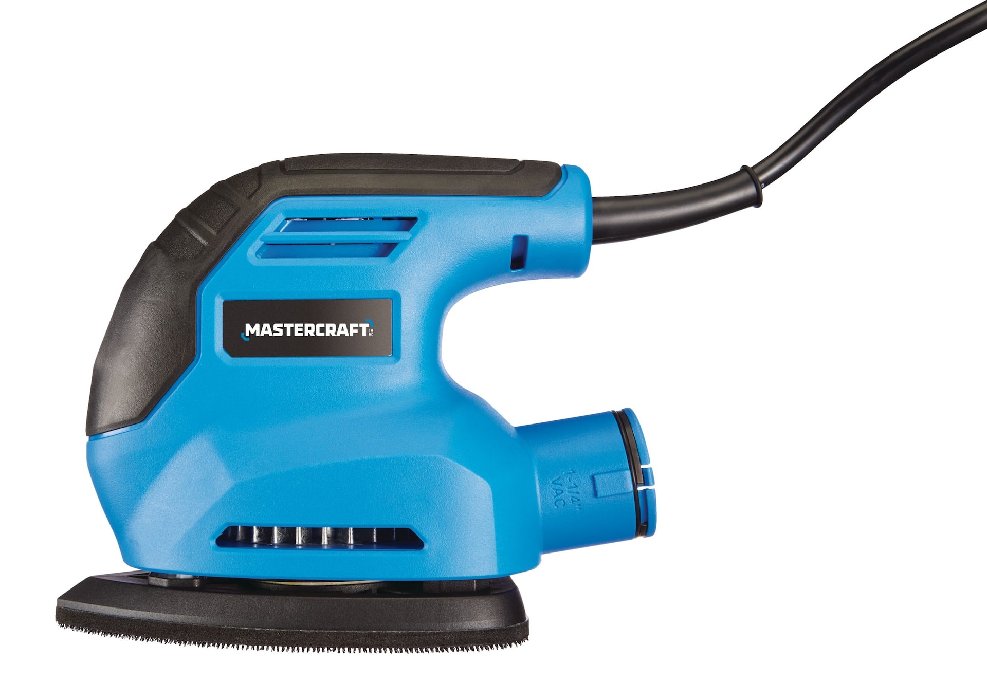 Mastercraft 1.2A Corded Single Speed Detail Sander with Dust Canister 80 Grit Sheet Canadian Tire