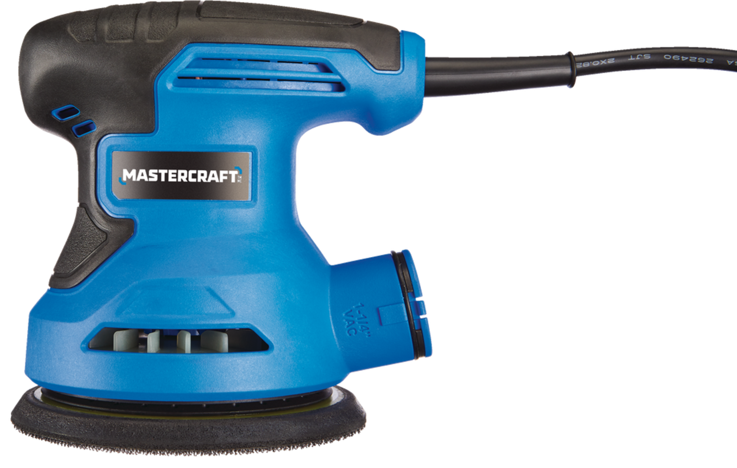 Mastercraft 2.6A Corded Random Orbital Sander with Dust Canister & 80