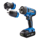 Perceuse-tournevis brossée sans fil à multitête 3-en-1 20 V Max Mastercraft, avec batterie PWR POD 2,0 Ah et chargeur, 1/2 po Front_Three_Fourths_Angled_Left