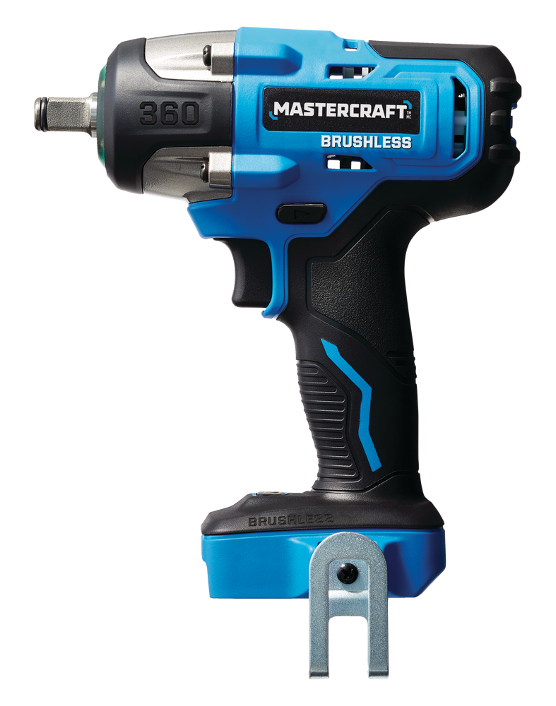 Mastercraft 20V Brushless Cordless 1/2-in Impact Wrench Kit w/ PWR POD ...